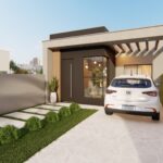 Coberta por uma moderna pérgola, espaço amplo, garantindo fácil acesso e manobra.