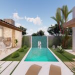 Vista para a piscina